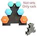 IMFUN Dumbbell Rack, Compact Dumbbell Bracket Free Weight Stand for Home Gym Black without Weights(Big Leaves)