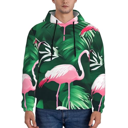 Sweat décontracté oiseau imprimé feuille vert idéal pour vos sorties urbaines