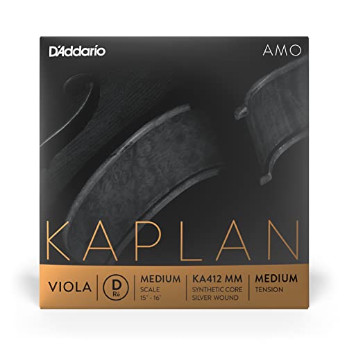 D�Addario Kaplan Amo Viola D String, Medium Scale, Medium Tension, KA412 MM