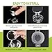 6PCS Gas Stove Knob Covers for Child Safety - Heat-Resistant Baby Proof Stove Knob Covers, Universal Size Stove Knob Safety Covers with Adhesive, Adjustable Child Safety Stove Guard(Clear)