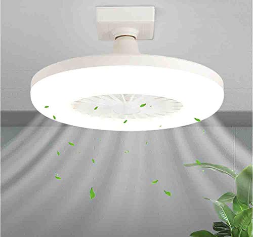 HJCC Mini LED Kronleuchter Lüfter Dimmer Ultra-Leiser Energiesparender Deckenventilator Für Kleine Räume Von 3-6 Quadratmetern Cover