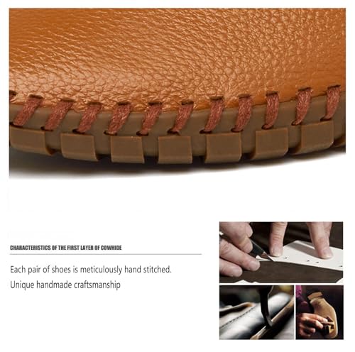 Men's Retro Hand-Stitched Leather Soft-Soled Loafers Fashion Casual Comfortable Soft Non-Slip Walking Shoes4