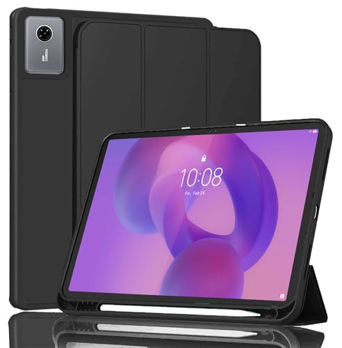 Image of Amazon Basics Cover for Lenovo idea Tab 11 inch 2025 case Cover, Soft Flexible Flip Case Cover for Lenovo idea Tab 11 inch 2025 with Pen Holder - Black