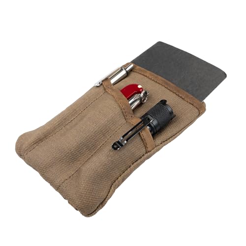 Pochette multitool compacte en toile cirée pour étui de rangement mini