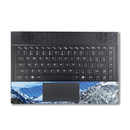 Image of MightySkins Carbon Fiber Skin Compatible with Alienware X14 R2 (2023) Full Wrap Kit - Sky Lake | Protective, Durable Textured Carbon Fiber Finish | Easy to Apply & Change Styles | Made in The USA