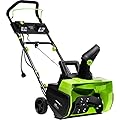 Earthwise Power Tools by ALM SN75018 15-Amp 18-Inch Electric Corded Snow Thrower with LED Lights