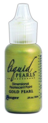 Ranger LPL-28130 Liquid Pearls Glue Paint, Gold, 0.5-Ounce by Notions - In Network