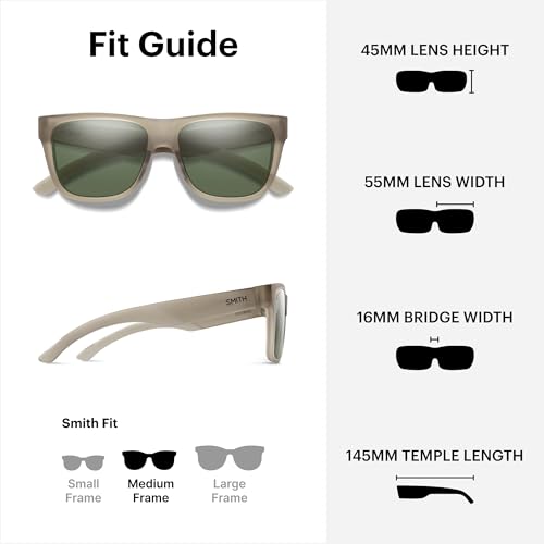 Image of SMITH Lowdown 2 Sunglasses with ChromaPop Polarized Lenses - Lifestyle Eyewear for Driving, Hiking, Everyday Wear