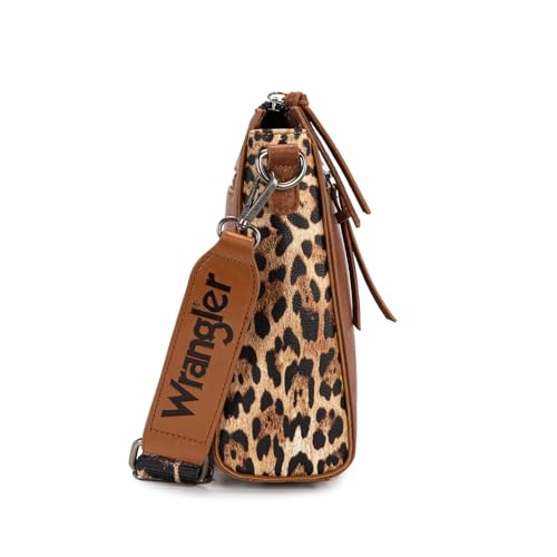 Image of Wrangler Aztec Crossbody Purse Medium Shoulder Bags for Women Western Handbag with Guitar Strap