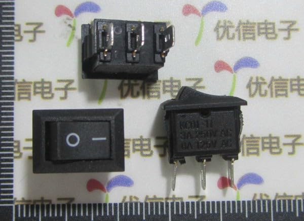 15 * 10MM 250VAC 3A 3P rockey Switch copper feet