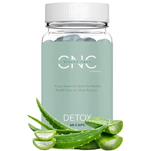 CNC DETOX adelgazante potente – Drenante, Diurético y Depurativo – Quemagrasas Potente Para Adelgazar– Probióticos 100B + Aloe Vera + Carbón Activo + Hinojo