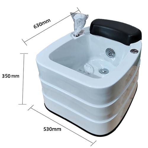 Bañera de masaje acrílica para pies con calor y masaje miniatura 6
