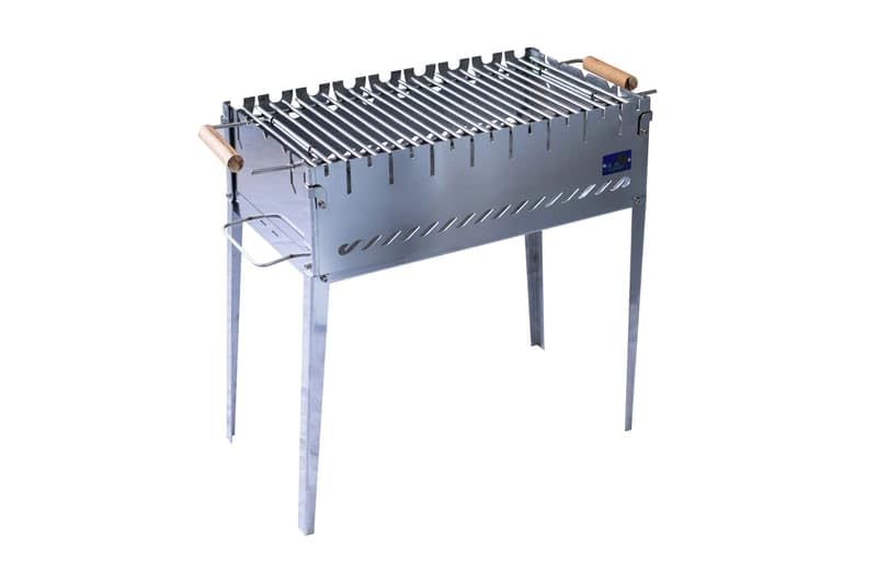 Klappgrill aus Edelstahl 2 mm – Holzkohlegril | Tragbar, Für Garten & Terrasse, BBQ Holzkohlegrill, Zerlegbar