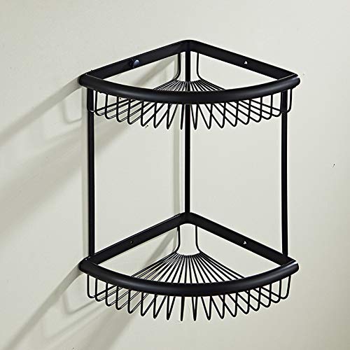 ROYWY Cabina De Ducha De Esquina De 1 Pieza, Cobre, Estante Para Baño Montado En La Pared Con Adhesivo, Estante De Almacenamiento Para Inodoros, Dormitorios Y Cocinas; No Requiere T