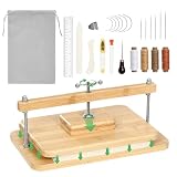 JFNoraiva Book Binding Kits, Bamboo Wood Book Press Suitable for Thin Books, 11 * 7.9 in Bookbinding Press for DIY Bookbinding, Books Repair, Handmade Crafts