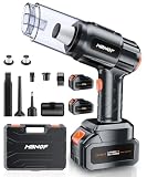 EWEMAX Car Vacuum Portable Cordless, High Power Suction & Blower, Handheld Vacuum Cleaner for Car, Home, Desktop, Keyboard,Birthday Gifts for Men Dad Husband(Ebony Black)