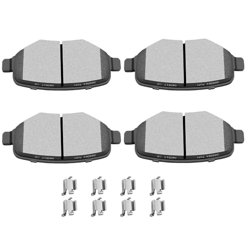 Image of SCITOO D1377-8488 Disc Brake Pads Sets Ceramic Rear Brake Pads w /Hardware | For Ford For Edge,For Explorer,For Flex,For Taurus,For Lincoln For MKS,For MKX