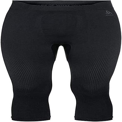 Odlo Herren Funktionsunterwäsche 3/4 Hose PERFORMANCE WARM ECO, black - new odlo graphite grey, L