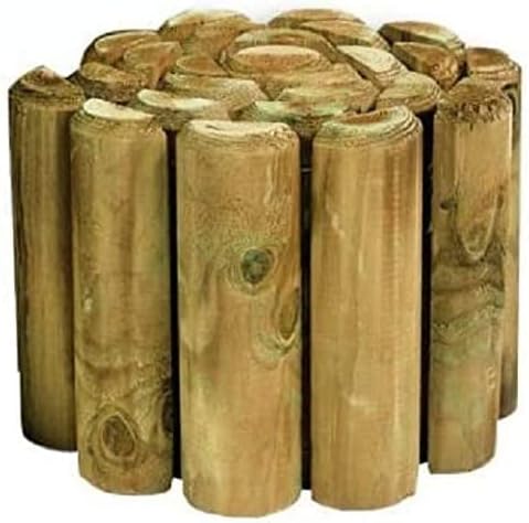 VALUE PACK OF 4 - 6" Log Rolls **SAVE ON POSTAGE** Lawn Border Edging (1.8m Long)