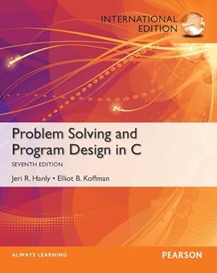 Problem Solving and Program Design in C: International Edition : Hanly ...