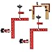 90 Degree Positioning Square Aluminum Alloy Right Angle Corner Clamp Woodworking Tool for Box Making Drawers Cabinets Frames 2 Sets