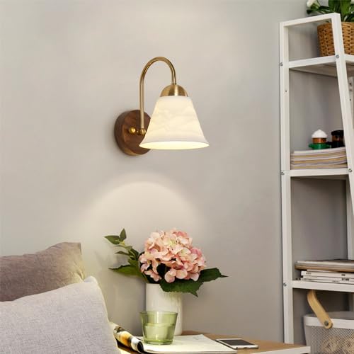 Aplique de pared junto a la cama en cerámica y nogal para leer cómodamente 4