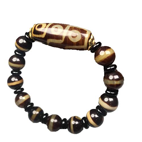 Bracelet de richesse Feng Shui en obsidienne noire pour surmonter le stress et purifier l'esprit