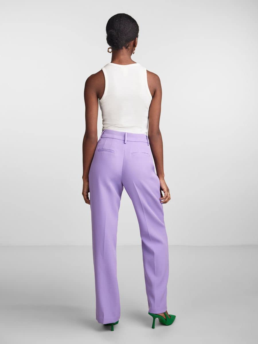YAS Bluris MW Flared Pant Noos - Pantalones de Traje Mujer