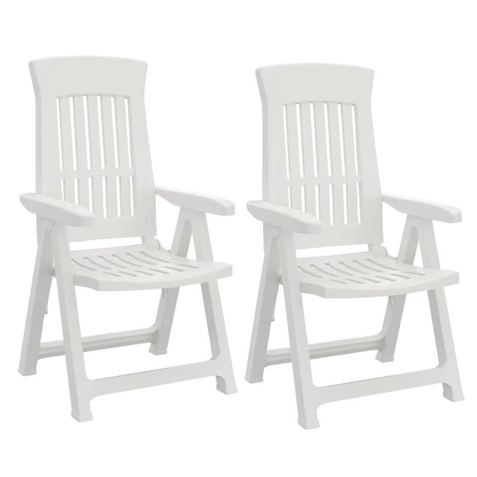 URBN GARDEN Adjustable Back Outdoor Foldable Plastic Garden Chair Patio Furniture Camping Picnic Beach Chair Foldable Chair