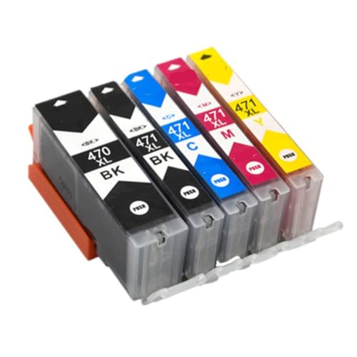 Cartouche PGI470 CLI471 compatible pour corriger les impressions ternes sur TS5040