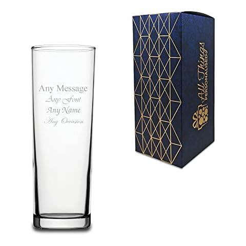 Personalised Engraved Tubo Hiball Cocktail Glass Cover