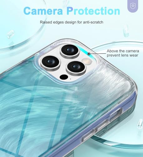 Coque iPhone 12 Pro Max transparente et intégrale fine couleur bleu - 4
