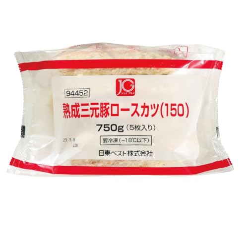 [冷凍] 日東ベスト 業務用 JG熟成三元豚ロースカツ(150)R 750g(5枚入)のサムネイル