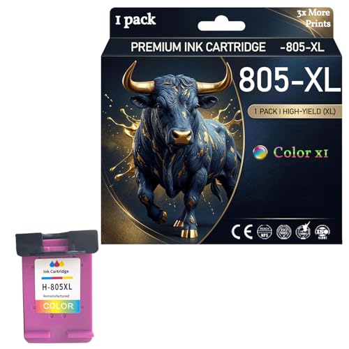 805XL Ink Cartridges Replacement for HP 805 XL 805 Combo Pack, High Yield