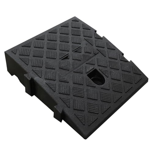 Rampa portátil de plástico para silla de ruedas, 25 x 45 x 19 cm miniatura 1