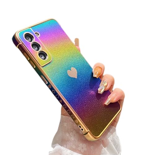ZTOFERA Cute Case for Samsung Galaxy S21 FE,Iridescent Violet