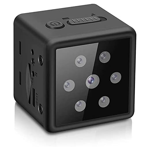 HD 1080P bärbar säkerhetskamera nanny cam mini spion dold kamera, sport DV med perfekt dold / nattsyn/rörelsedetektor för inomhus/utomhus loopinspelning för husdjur, baby och hem övervakning