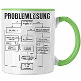 Trendation - Ingenieur Geschenk Tasse Mathematiker Kollege Maschinenbau Spruch Geschenkidee Männer (Grün)