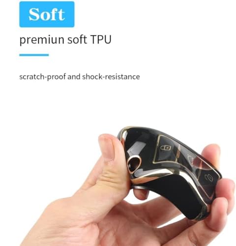 Funda para Llave de Coche antiimpactos de TPU Rojo para Volkswagen Sharan 7N 3