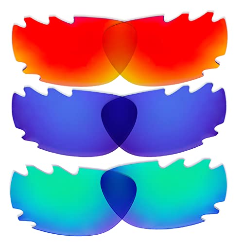 Lentilles de rechange Oakley Racing Jacket Vented : pack de 3 verres de couleur AS