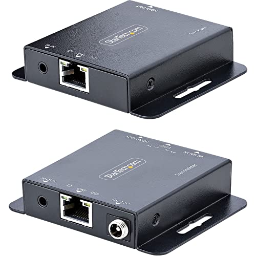 Image of HDMI Extender over CAT6 /CAT5, 4K 30Hz /130ft PoC HDMI over Ethernet Extender, HDMI Transmitter and Receiver kit, IR Extension | Transmitter & Receiver included, 4K 30Hz to 130ft /40m, 7.1ch audio, 4:4:4 chroma, HDCP 1.4, Power over cable, Cascadable