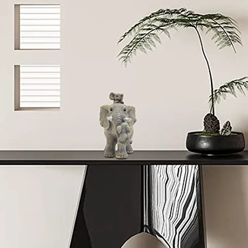 Estatua de Elefante Decorativa de Resina Amarilla miniatura 7
