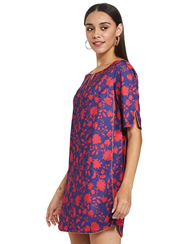Image of RIVER Women's 97% Polyester, 3% Lycra RS2NJDR325B Above The Knee Casual Dress