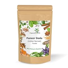 Organic Herbs Paneer Doda | Indian Rennet |Paneer Ka Phool Powder Brown Pouch 400gm/14 Ounce