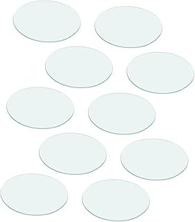 SECFOU 10 Pçs Copos De Química De Vidro Cobrem Copos De Laboratório Cobrem Copos De Laboratório De Química Cobrem Copos De Laboratório Acessórios 100Mm Redondo