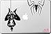 Artstickers. Autocollant pour ordinateur portable 11" et 13" Motif Spiderman araignée Autocollant pour MacBook Pro Air Mac. Couleur : noir. Cadeau Spilart, marque déposée