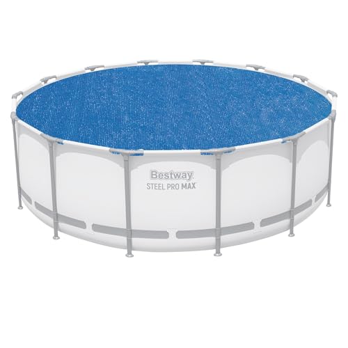 Bestway Round Solar Pool Cover for 18' Above Ground Pool - Frame and Steel Wall Models, Solar...