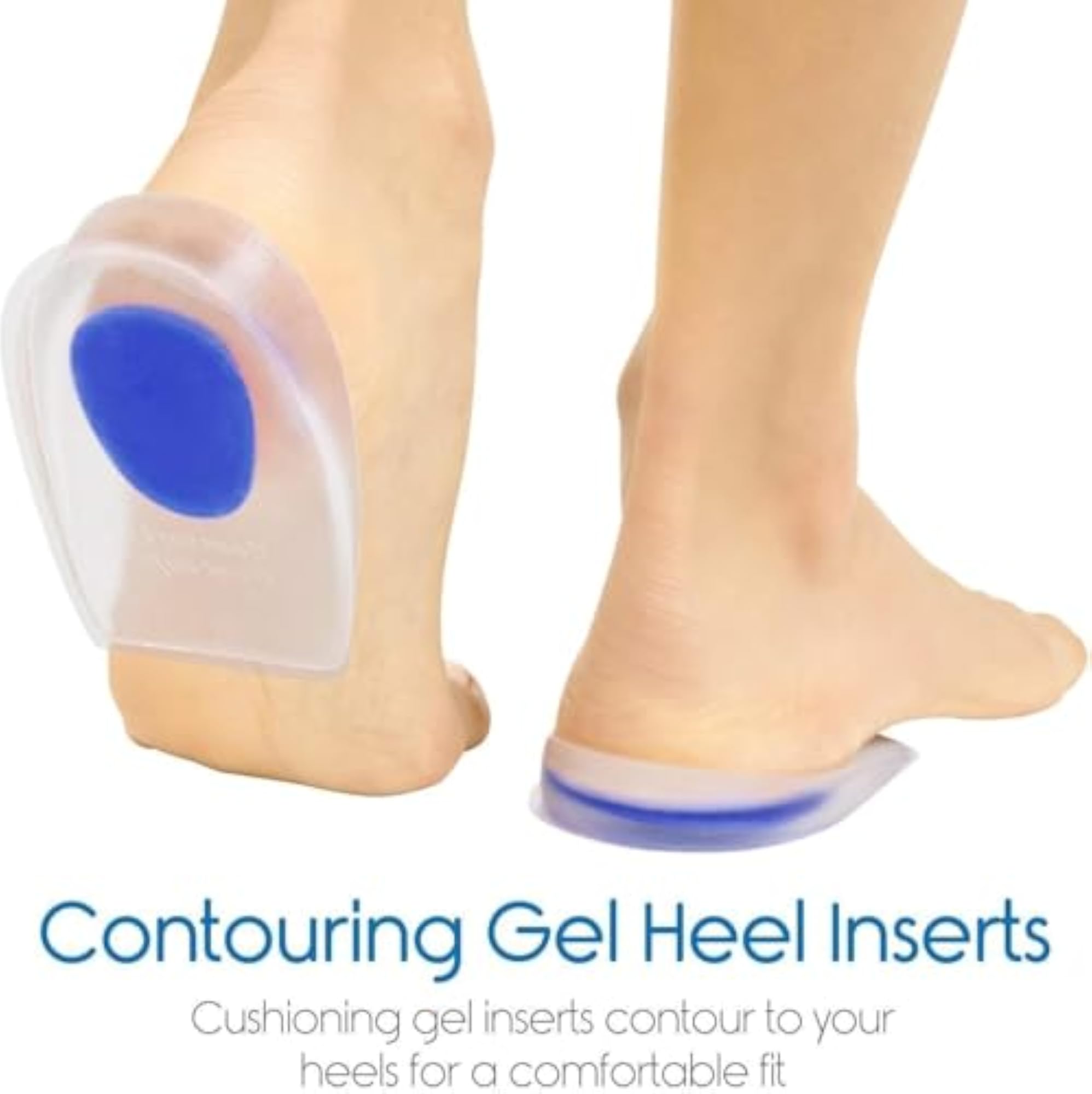 Gel Heel Cups for Ankle Pain Relief and Comfort