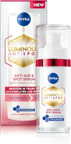 NIVEA Luminous 630 Anti Dark-Spot & Anti-Age Serum (30ml) Anti-Wrinkle Face Serum Reduces Age Spots and Dark-Spots Firming and Hydrating Serum to Reduce Wrinkles and Fine Lines