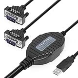 Gearmo 2 Port Professional USB to Serial Adapter with TX/RX LED and COM Retention FTDI Chip and Fast 920K Per Port Transfer Speed - Win XP, 7, 8, and Windows 10, Mac, Linux